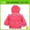 girls ladies red long sleeve hooded coat