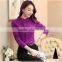 custom nice quality chantilly formal slim fit office blouse for lady wholesale