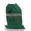Personalized Canvas Santa Sack With Red Drawstring