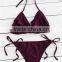 Woman Brazilian Swimwear Push Up Bathing Suit Ruffled String Bikinis