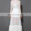 Women Sexy Color Block Joint Long Pattern Strapless long white Dress