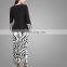 Hotsale Muslim Maxi Dress Elegant Stripe Printing Islamic Dress Abaya High Quality Baju Kurung