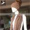 New Design Wool Unisex Plain Knit Hats High Quality Wool Scarf Hat and Scarf Knitting Machine
