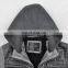 2015 lastest fashion mens stylish hooded fur lining leather jacket