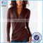 Trade assurance Yihao fashion long sleeve t shirt Draped Surplice top selling products in alibaba