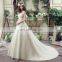 Wholesale Sweetheart Sleeveless Lace-Up Champagne Wedding Dresses SQS039