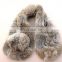 wholesale Rex rabbit knitted fur winter fur hand knit fur scarf