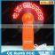 custom led message 4'' aaa battery led mini travel fan