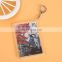 Colored Feature clear acrylic photo keychain