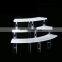 Factory counter step shape acrylic exhibitior jewelry display holder
