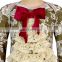 Girl Christmas Tree Romper Infant Lace Jumpsuit One Piece