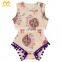 Cute Toddler Dreamcatcher Playsuit Cheap Infant One Piece Pom Pom Clothing Rompers