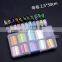 Nail Foil Holographic Shiny Laser Sticker Glass Effect Paper Sticker Set