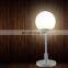 customizable white ball led table lamp cordless wireless rechargeable table light with usb