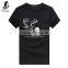 Deer printed fabric 95 cotton /5 elastane t-shirt