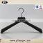 Black Rubber Hanger With Wide Shoulder for Coat