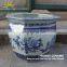 Antique large chinese blue white ceramic planters pots
