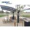 aluminum cantilever carport/patio cover for 2 car, hot sale solar aluminum structure carport for cars