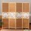 4 Panel Solid Wood Bamboo Folding  partition Simple Modern Living Room Bedroom Privacy Screen