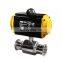 COVNA 1/2 Inch High Temperature Stainless Steel Double Acting Pneumatic Actuator Sanitary Ball Valve