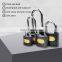 Cheap price Sample available double waterproof ring black iron box lock Custom safety Iron Padlock