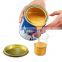 Waterborne No odor Factory sale good quality glitter gold paint for metal