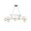 Nordic LED Pendant Lamps Round Circle Pendant Light Indoor Holl Lobby Glass Ball Chandelier For Corridor