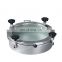 Stainless steel sanitary tank manway with sight glass tank manhole cover