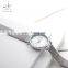 SHENGKE Luxury Woman Silver Watch Silver Stainless Steel Mesh Band Quartz Watches  K0093L