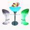 pe plastic led bar table glowing cocktail event party wedding led bar tables and chairs