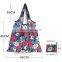 Amazon Top Seller Wholesale 190D Washable Polyester Grocery Bags Foldable Reusable Shopping Bags With Pouch