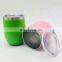 12OZ Double Wall Insulated Custom Logo Tumbler Stainless Steel Wine Tumbler With Lid And Straw