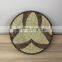 Black And White Pattern Seagrass Wall Decoration Woven Art Decor Natural Weave Placemat Fruit Tray