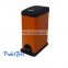 pp lid carbon steel kitchen recycle standing trash can for restaurant