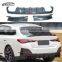 G26 KB Style High Quality Carbon Fiber Rear Diffuser With Light Rear Bumper Lip For BMW 4 Series G26
