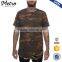 Wholesale Distressed Mens French Terry Tee in Camo