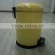 3 liter colorful stainless steel garbage can with arch cover