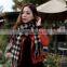 New Arrvial Winter Fashion Tassel Wool Woman Plaid Scarf Pashmina