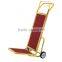 Bellman's Stainless Steel Brass Finish Carpeted Foldable Luggage Trolley / Hand Truck