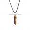 2016 Trendy Hot Style Rose Quartz Natural Stone Bullet Necklace SMJ0144