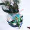 Wholesale Beautiful Design Venetian Mask Green Peacock Feather Halloween