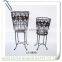 KZ140075 Hot sell home outdoor indoor iron metal standing flower plant pot racks