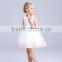 floral embroidered children girl dress butterfly knot princess baby girl dress OEM service