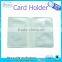 Bank credit plastic card covers with back pocket
