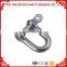 Galvanize Carabiner Wholesale Steel Electric Galvanized European Type Dee Drop Forged D Shackle Quick Hardware Manufacture