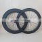 New arrival U shape 23mm wide SAT Road Bike Chinese carbon wheels 60mm front 88mm rear with novatec 291 482