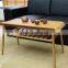 TF-2081 Natural New coffee table square table,High quality bamboo table