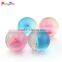 Customized fashion design clear bouncy ball with 3D toy