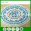 150cm diameter 500g microfiber Reactive printed large round beach towel with tassel