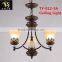 2016 hot sale new design iron light with flower lampshade led light for dining room for home